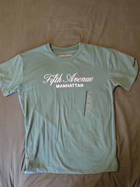 Grayson Threads Teal Graphic 'Fifth Avenue Manhattan' Short Sleeve Tee